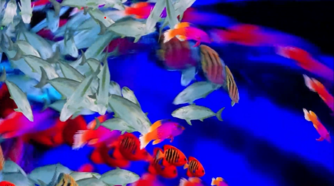 Anthropocene Daze, Generative glitch video By Tamiko Thiel and /p, 2019