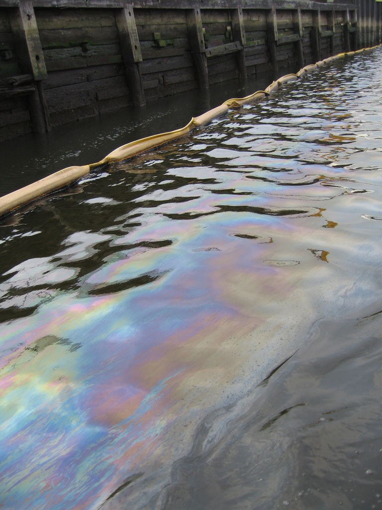 photo: Newtown Creek oil slick