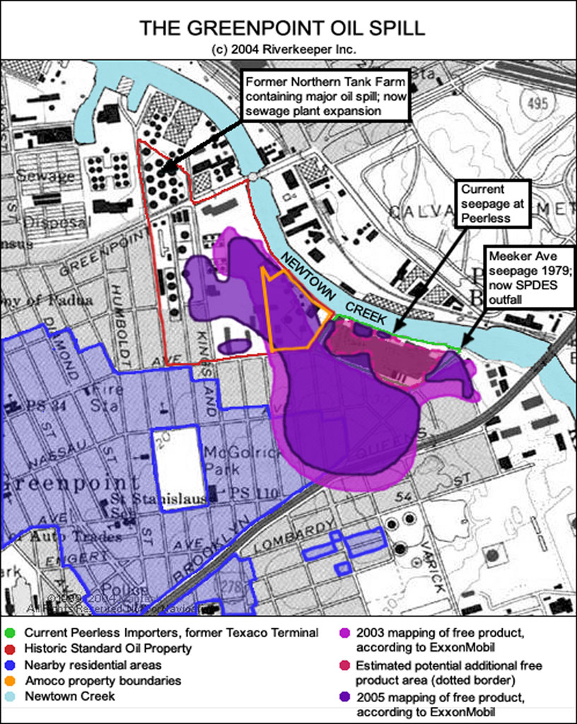 photo: Newtown Creek oil slick
